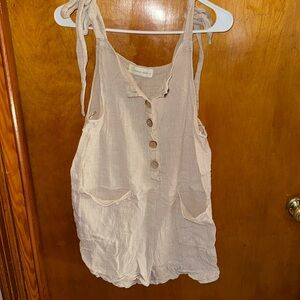 Ocean drive tan romper